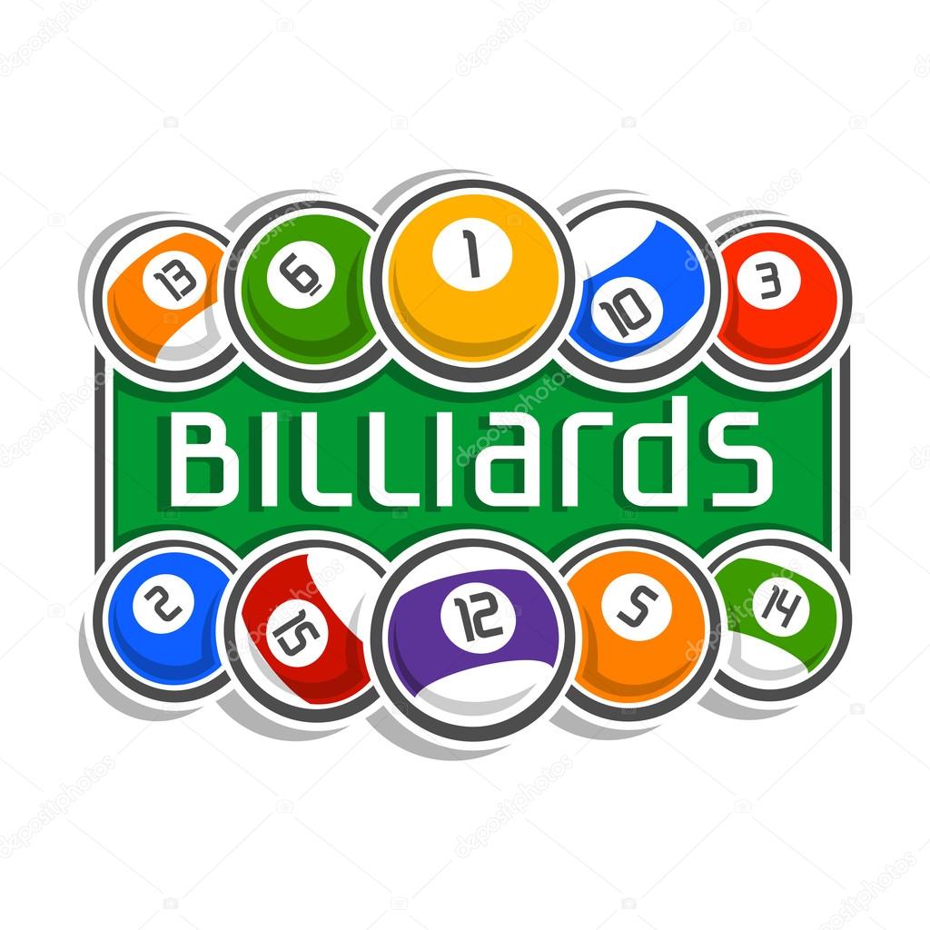 The abstract image on the subject of billiards