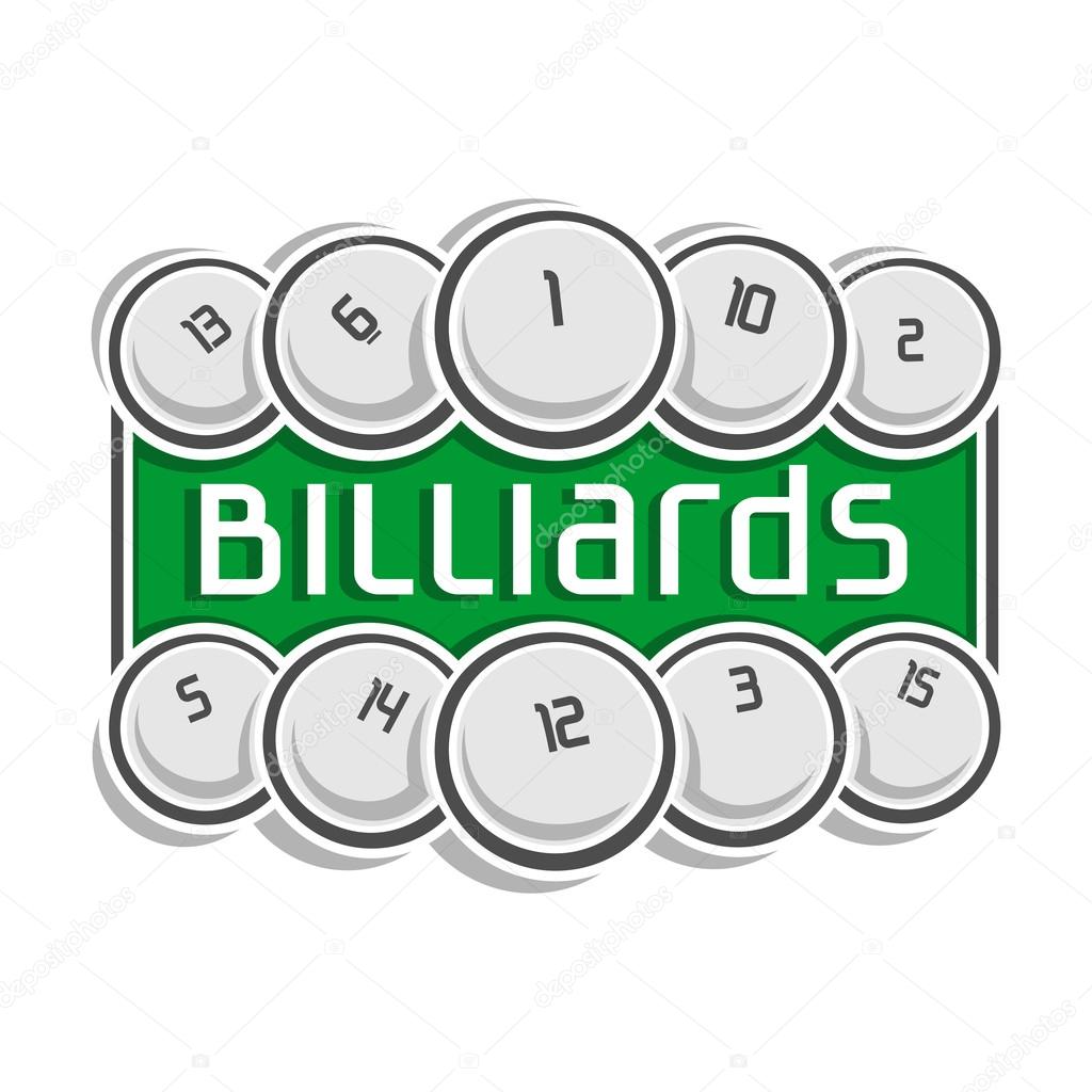 The abstract image on the subject of billiards