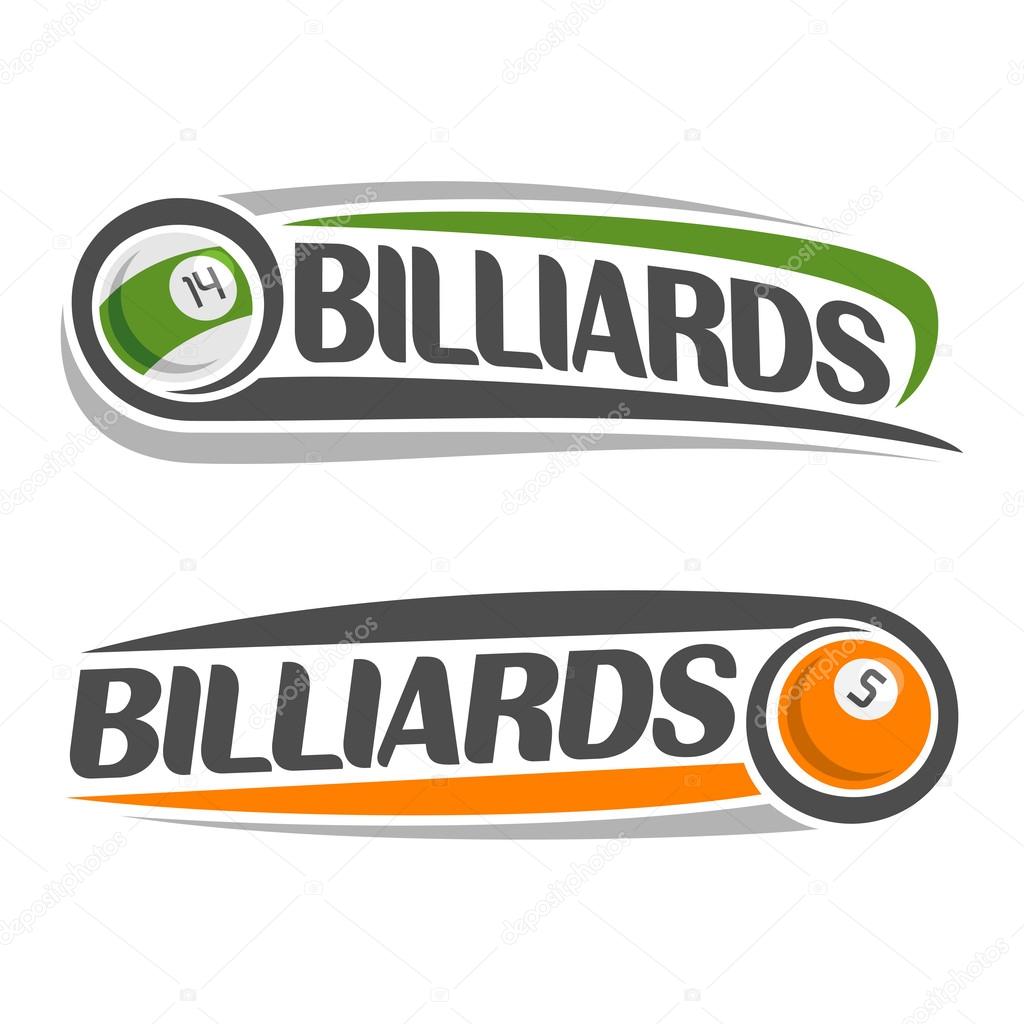 The abstract image on the subject of billiards