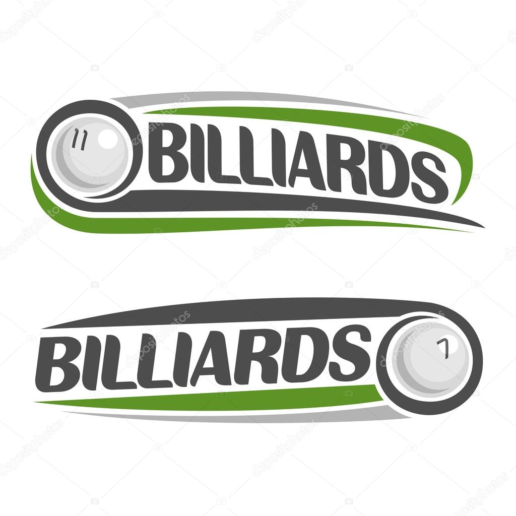 The abstract image on the subject of billiards