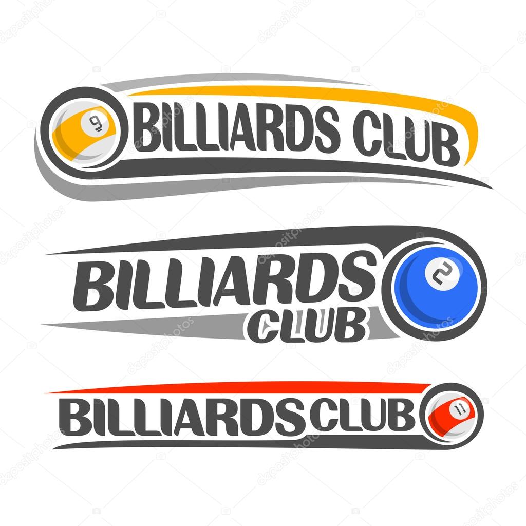 The abstract image on the subject of billiards