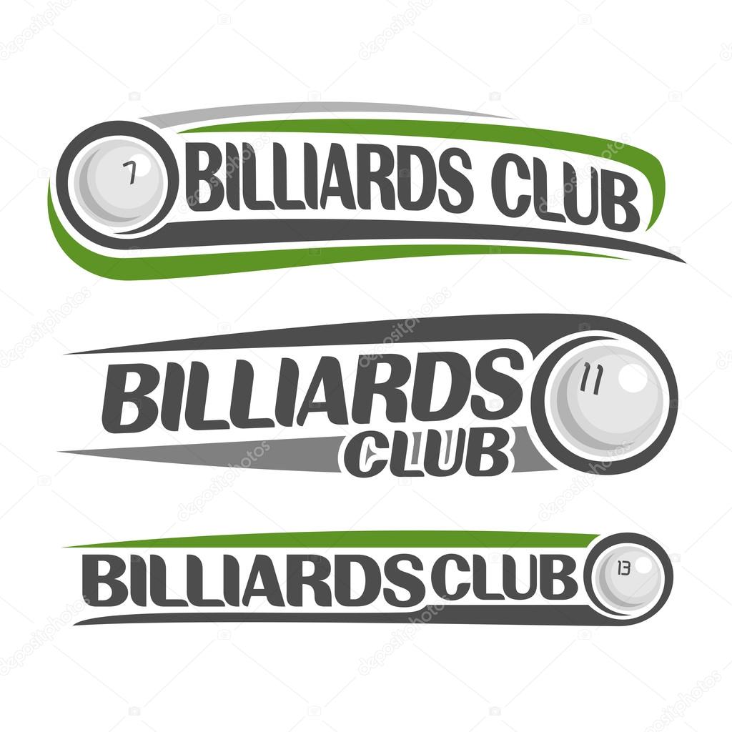 The abstract image on the subject of billiards