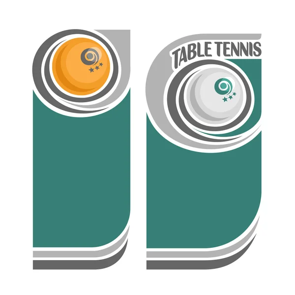 Background images for text on the subject of table tennis — Stock Vector