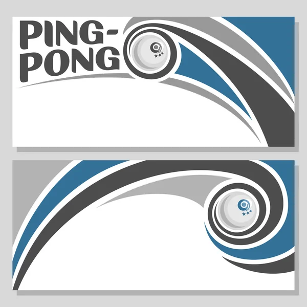 Imagens de fundo para texto sobre o tema de ping-pong — Vetor de Stock