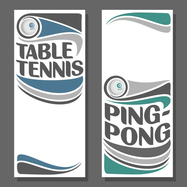 Background images for text on the subject of table tennis — Stock Vector