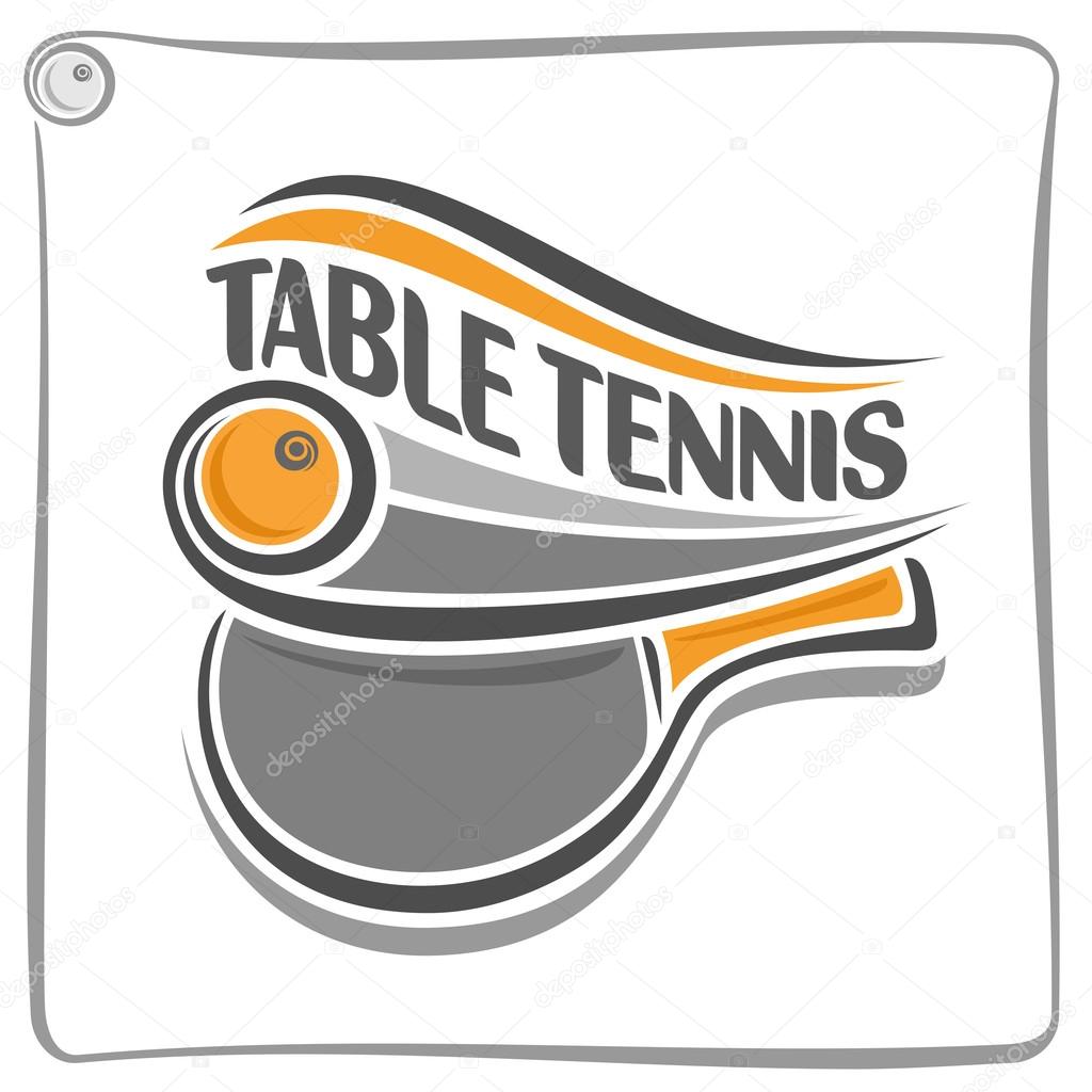 The abstract  image on the table tennis theme