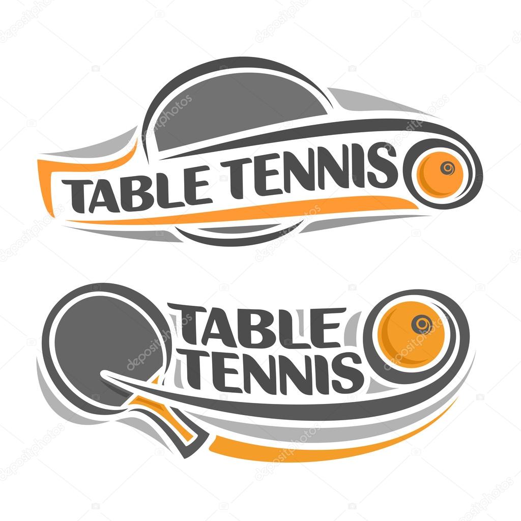 The abstract  image on the table tennis theme