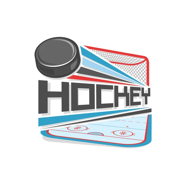 Logo de hockey — Vector de stock