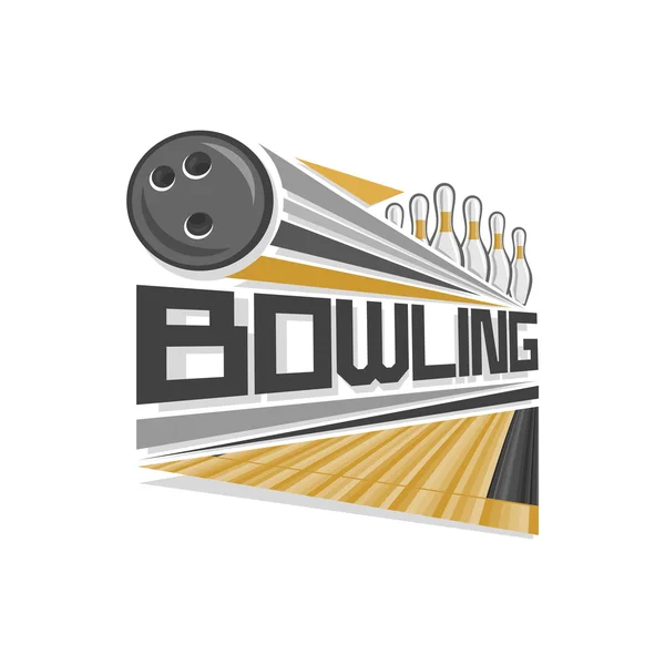 Bowling logo — Stock Vector