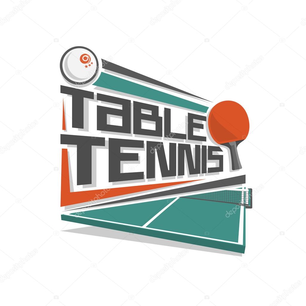 Abstract image of a logo on the theme table tennis