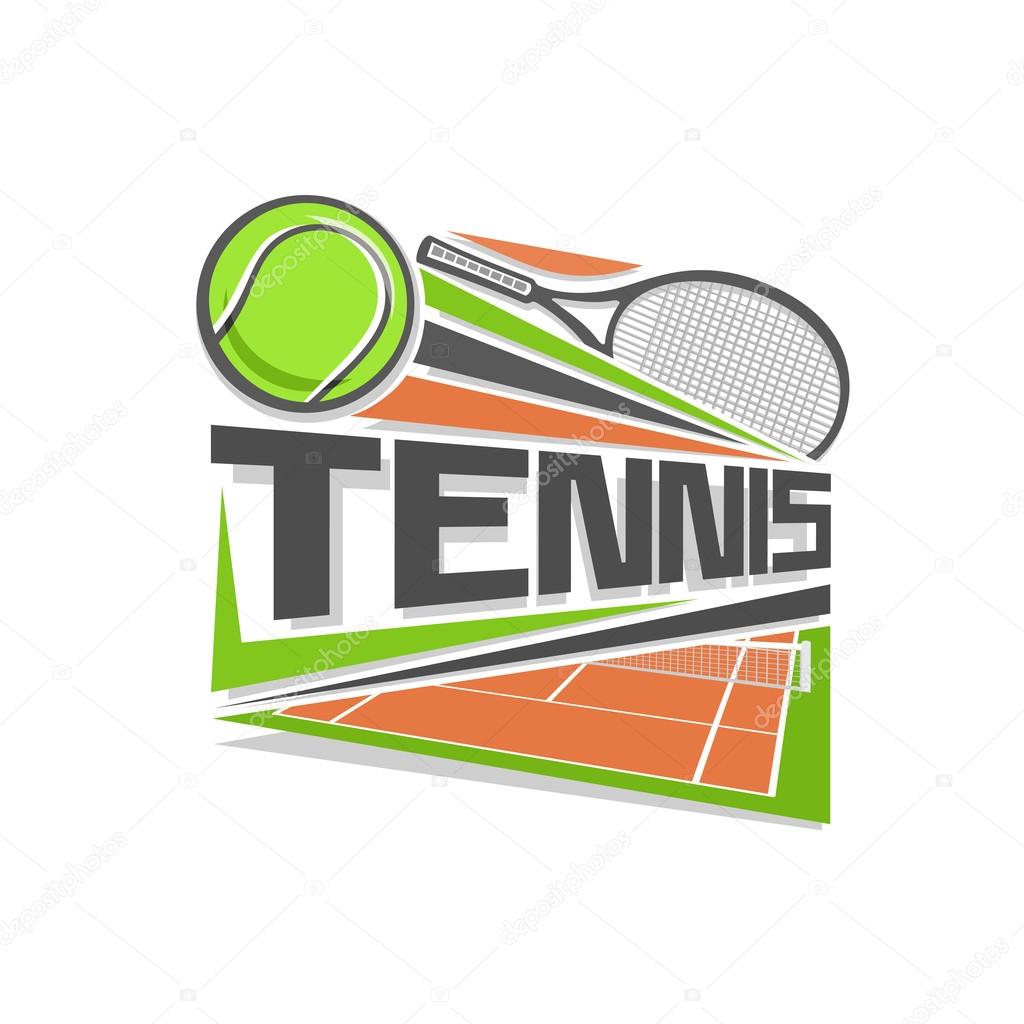 Abstract image of a logo on the theme tennis