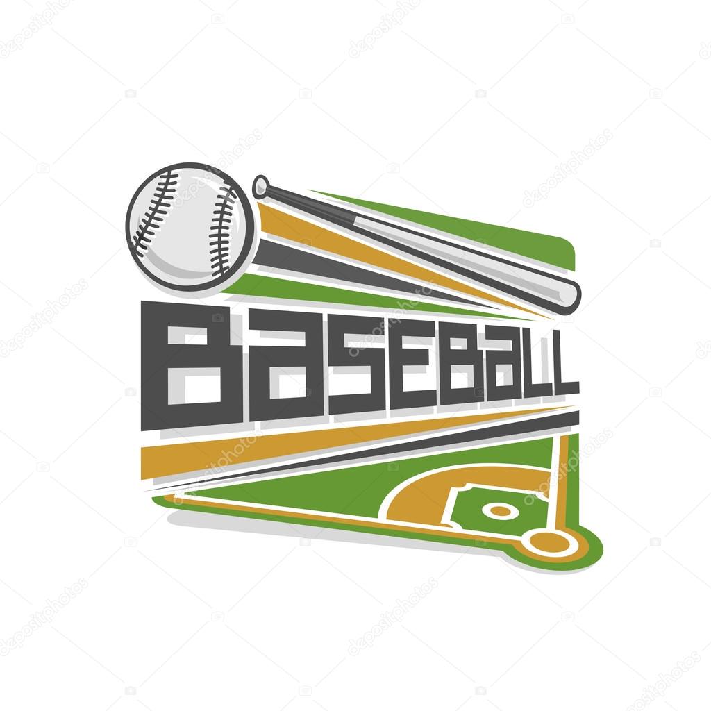 Abstract image of a logo on the theme baseball