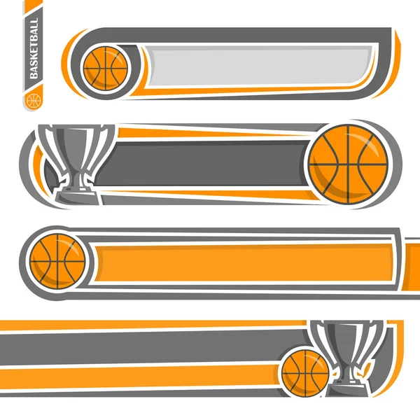 Ilustraciones para usar texto sobre el tema del baloncesto — Vector de stock