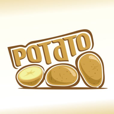 Patates konulu vektör çizim