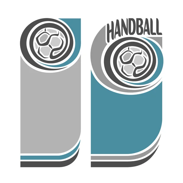 Imágenes de fondo para el texto sobre el tema del balonmano — Vector de stock