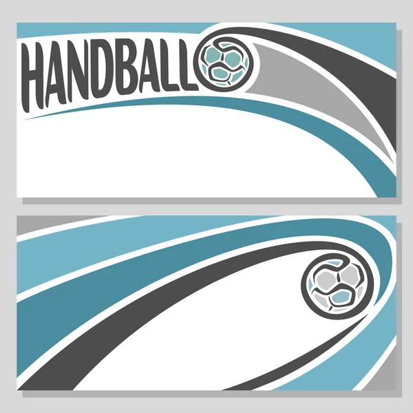 Background images for text on the theme of handball — Stock Vector