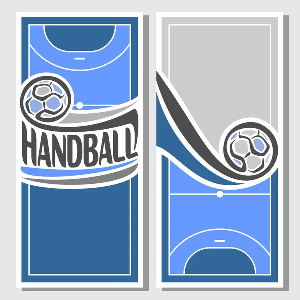 Imágenes de fondo para el texto sobre el tema del balonmano — Archivo Imágenes Vectoriales