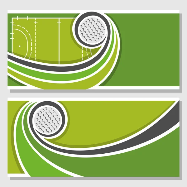 Background images for text on the theme of field hockey — Stock Vector