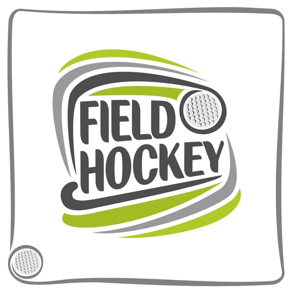 Imagen sobre el tema del hockey sobre hierba — Vector de stock