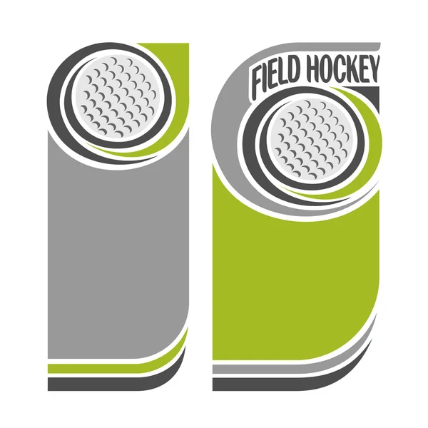 Background images for text on the theme of field hockey — Stock Vector