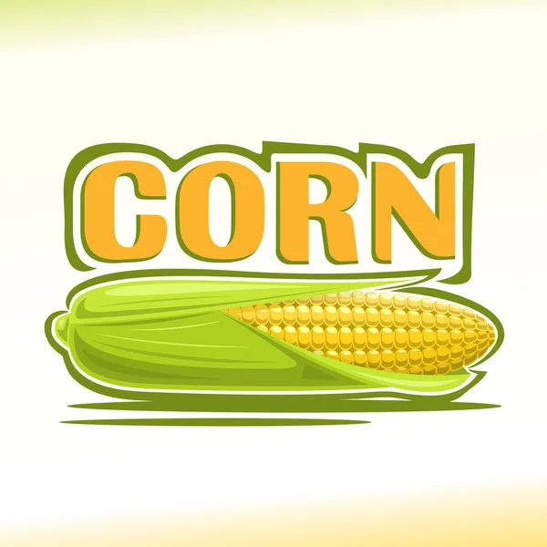 Vector illustration on the theme of   corn — Stock Vector