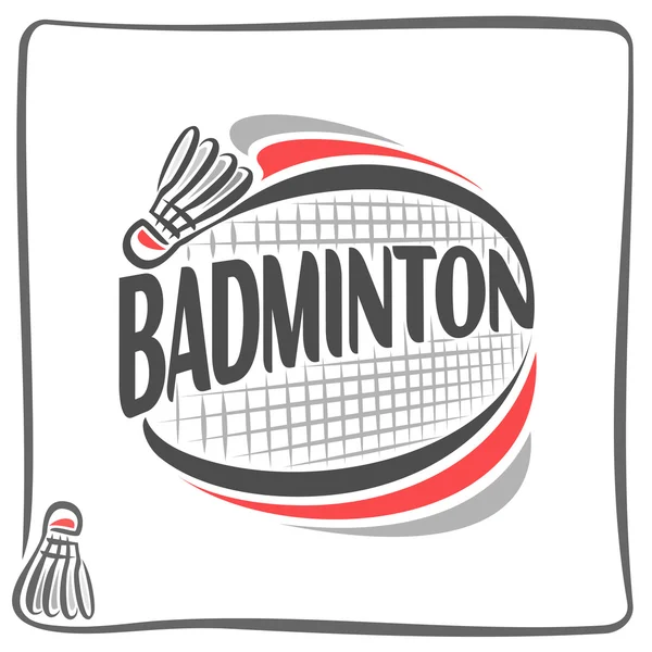 Obrázek na téma badminton — Stockový vektor