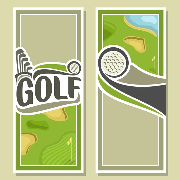 Background images for text on the theme of golf — Stock Vector