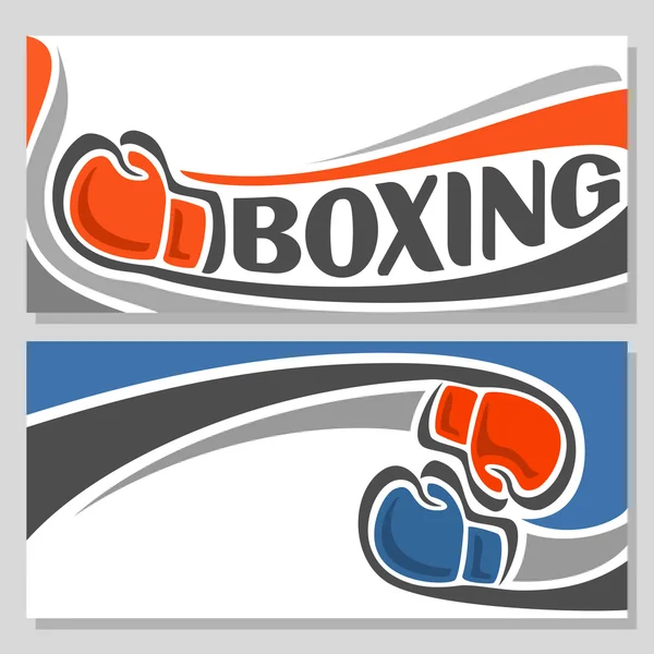 Achtergrondafbeeldingen voor de tekst op het thema van boksen — Stockvector
