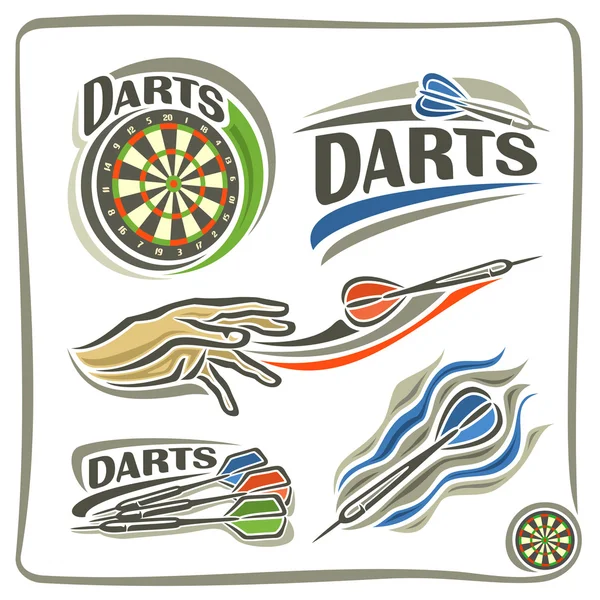 Illustrationen zum Thema Darts — Stockvektor