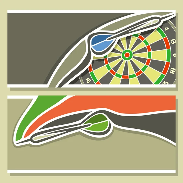 A szöveg témája a darts háttérképek — Stock Vector