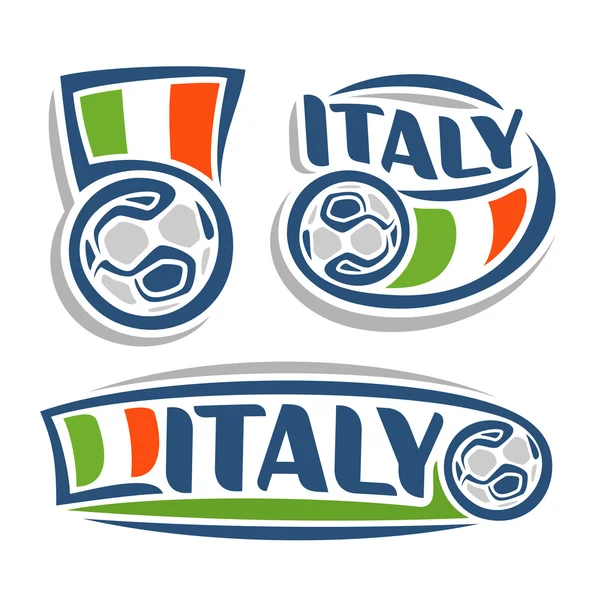L'immagine sul tema del calcio italiano — Vettoriale Stock