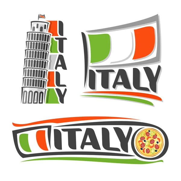 Images on the subject of Italy — Stock Vector