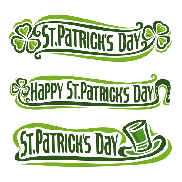 Vector illustration on the theme of St. Patrick's Day — Stock Vector