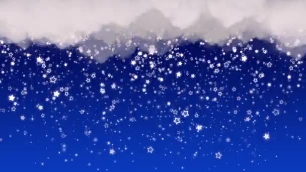 Hermosas Estrellas Fugaces Estrellas Fugaces Estrellas Nocturnas Fantasía Fondo Animación — Vídeo de stock