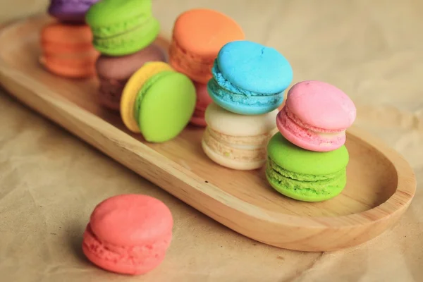 Traditional french colorful macaroons — Stock Photo, Image