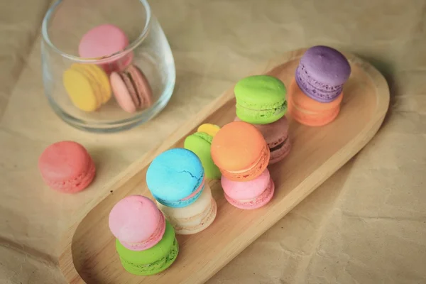 Traditional french colorful macaroons — Stock Photo, Image