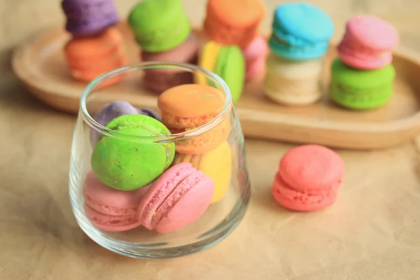 Traditional french colorful macaroons — Stock Photo, Image