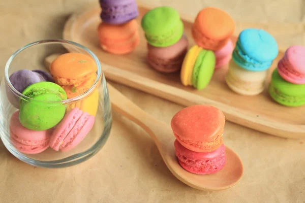 Traditional french colorful macaroons — Stock Photo, Image