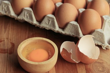 taze yumurta sarısı yumurta kutusu