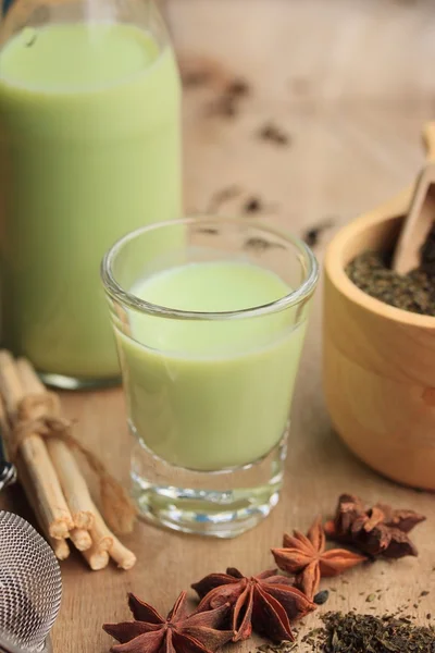 green tea soybean milk