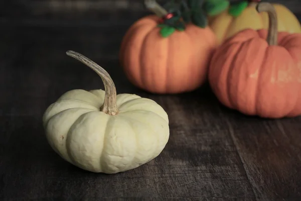 Fancy pumpkins white and orange