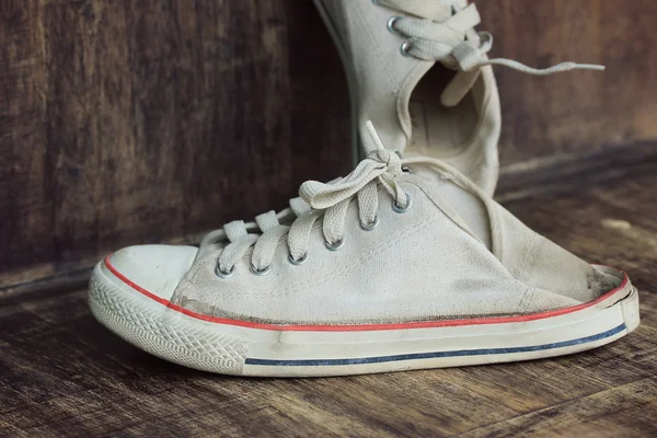 Zapatillas y calcetines blancos — Foto de Stock