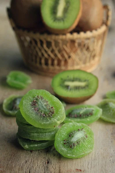 Gustoase uscate kiwi dulce — Fotografie, imagine de stoc