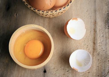 yumurta sarısı ve taze