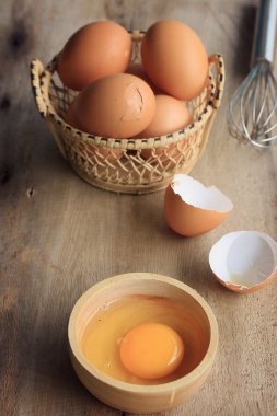 yumurta sarısı ve taze