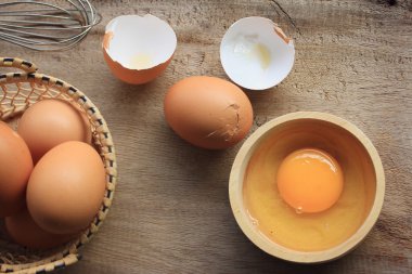 yumurta sarısı ve taze