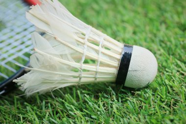 Shuttlecocks badminton raket ile
