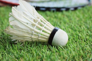 Shuttlecocks badminton raket ile