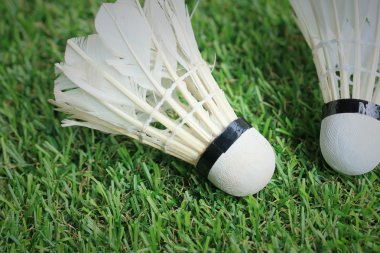 Shuttlecocks badminton raket ile