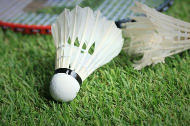 Shuttlecocks badminton raket ile